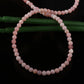 Natural Pink Opal Round Smooth Gemstone Beaded Necklace 18 Inches