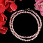 Natural Pink Opal Round Smooth Gemstone Beaded Necklace 18 Inches