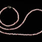 Natural Pink Opal Round Smooth Gemstone Beaded Necklace 18 Inches