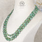 Natural Green Beryl & Garnet Gemstone Beads Necklace