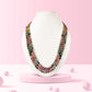Natural Multi Tourmaline Oval Gemstone Beads Necklace Jewelry