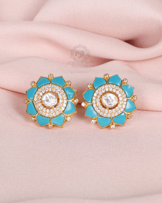 925 Silver Turquoise Stud Earring