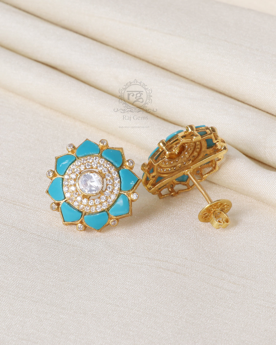 925 Silver Turquoise Stud Earring