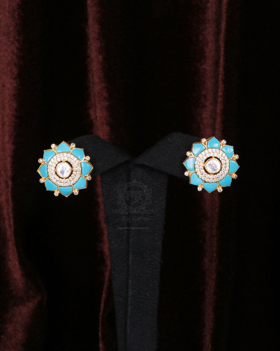 925 Silver Turquoise Stud Earring