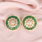 925 Silver Green Stud Earring