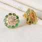 925 Silver Green Stud Earring