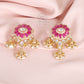 925 Silver Pink Stud Earring