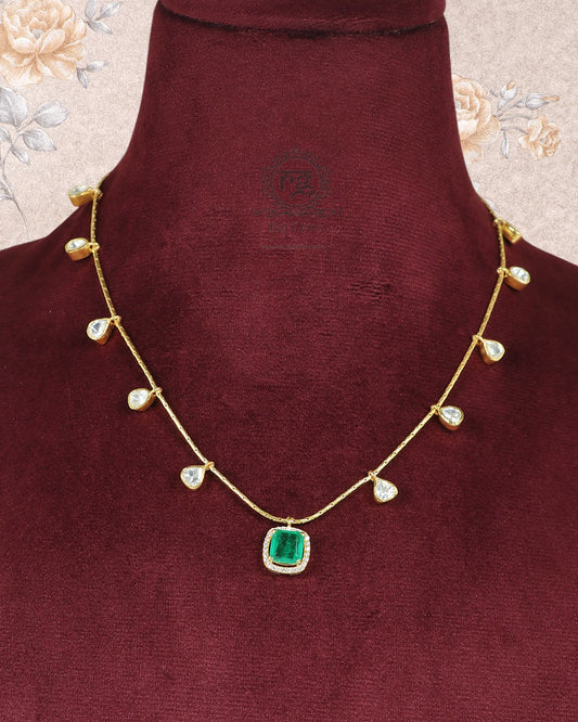 Pure Green Designer Neckline