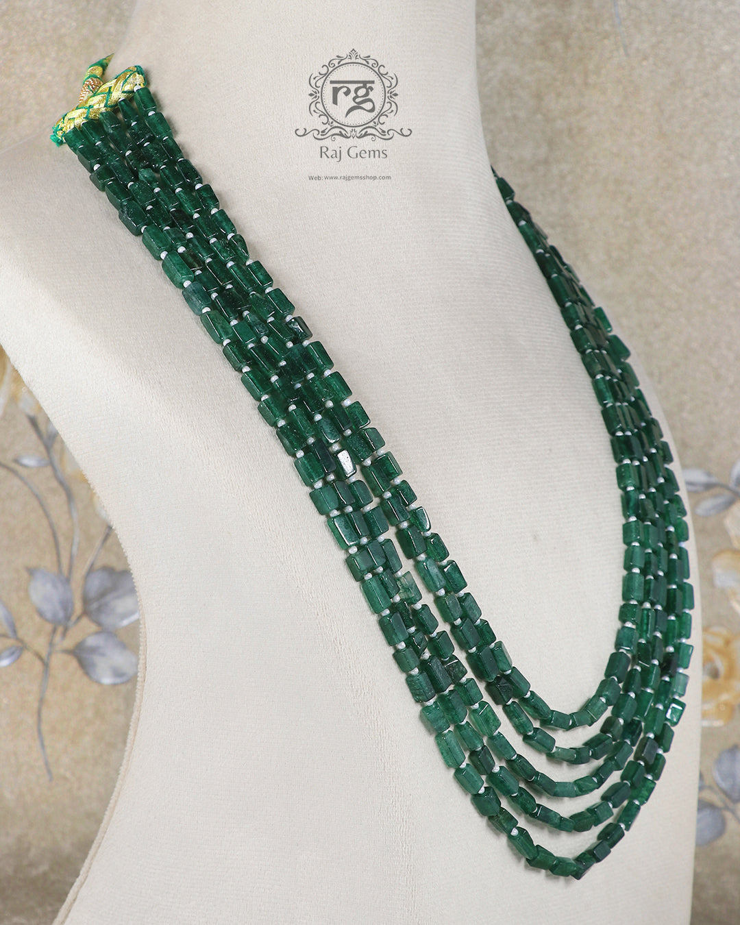 Natural Green Quartz And Pearl gemstone Beads Necklace Jewelry