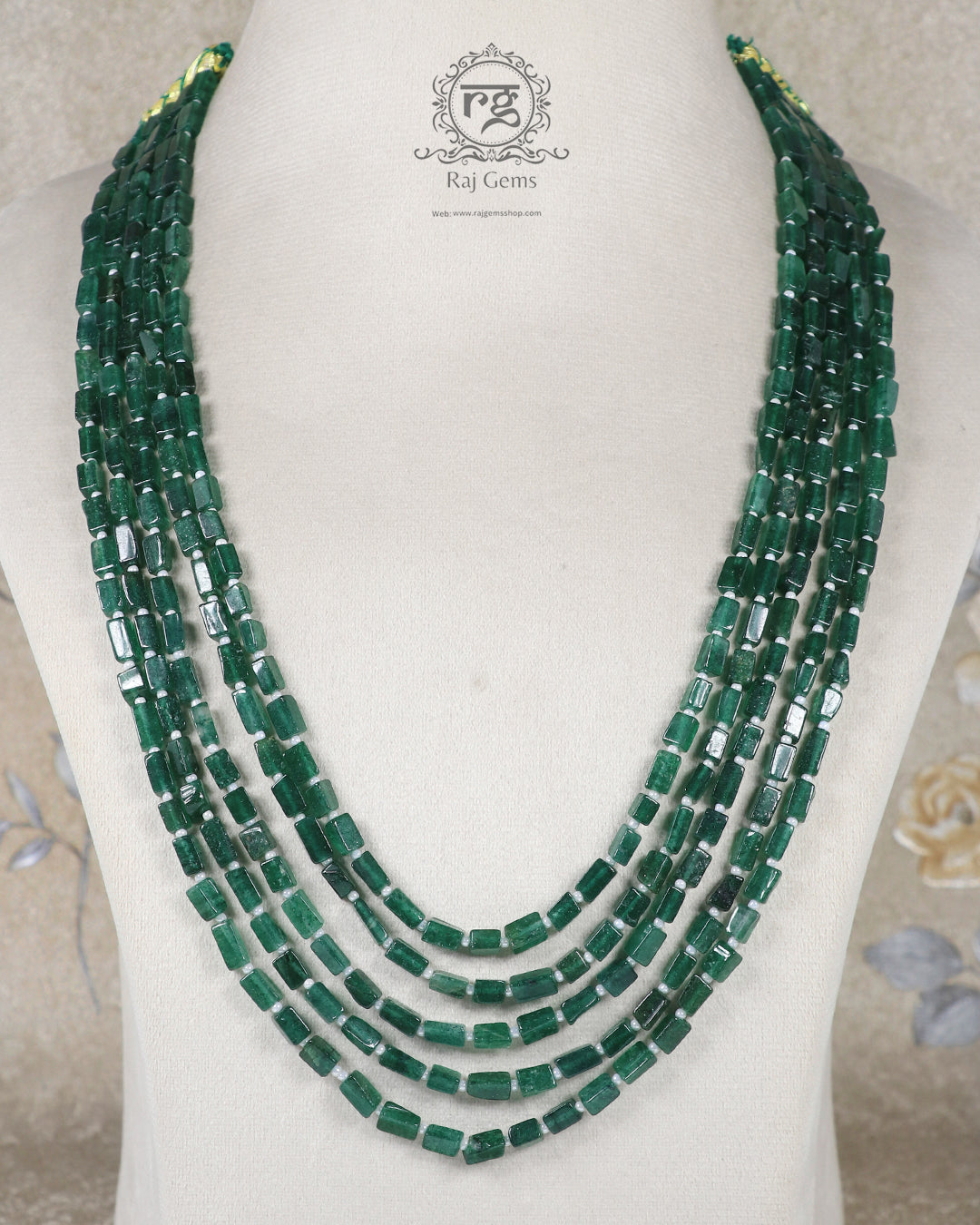 Natural Green Quartz And Pearl gemstone Beads Necklace Jewelry