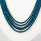 Natural Neon Apatite Gemstone Beads Necklace