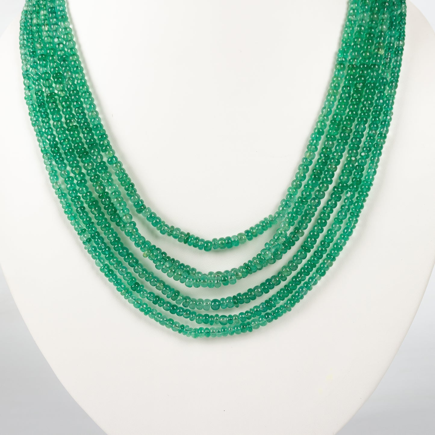 Natural Green Beryl Gemstone Beads Necklace Jewelry