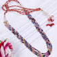 Natural Multi Sapphire Oval Shape Faceted Gemstone Beads Necklace