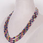 Natural Multi Sapphire Oval Shape Faceted Gemstone Beads Necklace