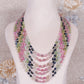 Natural Multi Precious Sapphire Gemstone Beads Necklace Jewelry