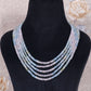 Natural Multi Morganite & Aquamarine Gemstone Beads Necklace Jewelry