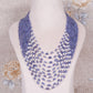 Natural Tanzanite & Pearl Gemstone Beads Necklace Jewelry