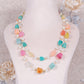 Natural Multi Quartz & Pearl Gemstone Beads Necklace Jewelry