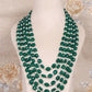 Natural Green Onyx & Pearl Gemstone Beads Necklace Jewelry