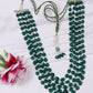 Natural Green Onyx & Pearl Gemstone Beads Necklace Jewelry