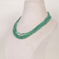 Natural Emerald Shaded Gemstone Beads Necklace Jewelry