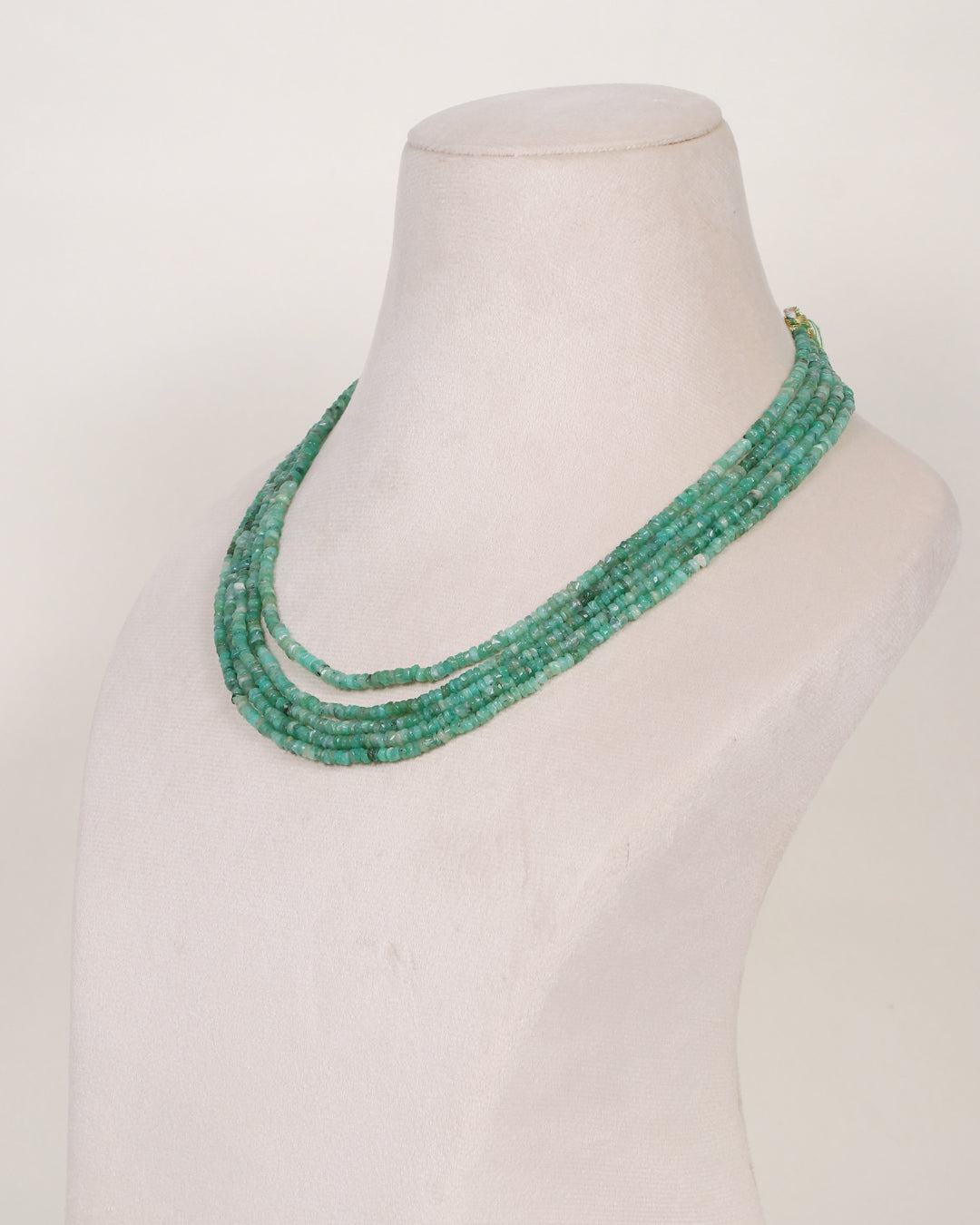 Natural Emerald Shaded Gemstone Beads Necklace Jewelry