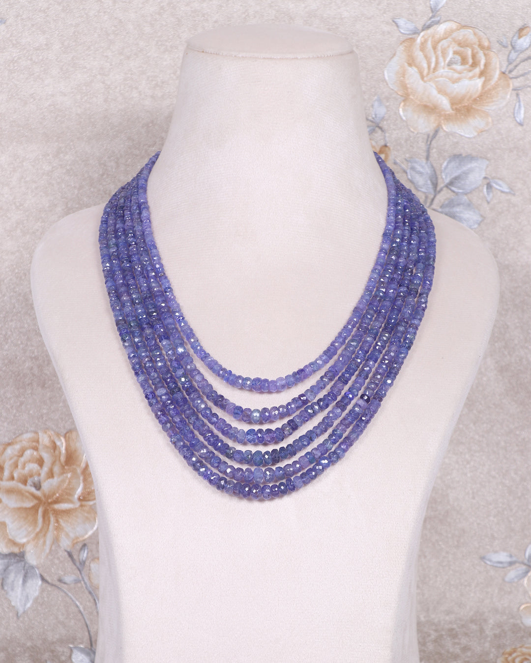 Natural Tanzanite Gemstone Beads Necklace Jewelry