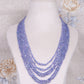 Natural Tanzanite Oval Gemstone Beads Necklace Jewelry