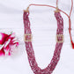 925 Silver Natural Pink Tourmaline Gemstone Designer Necklace Jewelry