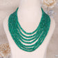 Natural Green Onyx Gemstone Beads Necklace Jewelry