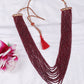 Natural Ruby Gemstone Beads Necklace Jewelry