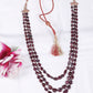 Natural Ruby Gemstone Beads Necklace Jewelry