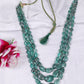 Natural Emerald Gemstone Beads Necklace Jewelry