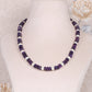 Natural Amethyst & Pearl Gemstone Beads Necklace Jewelry