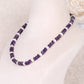 Natural Amethyst & Pearl Gemstone Beads Necklace Jewelry