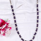 Natural Amethyst & Pearl Gemstone Beads Necklace Jewelry