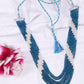 Natural Neon Apatite & Pearl Gemstone Beads Necklace Jewelry
