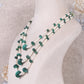 Natural Emerald & Pearl Gemstone Beads Necklace Jewelry