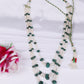 Natural Emerald & Pearl Gemstone Beads Necklace Jewelry