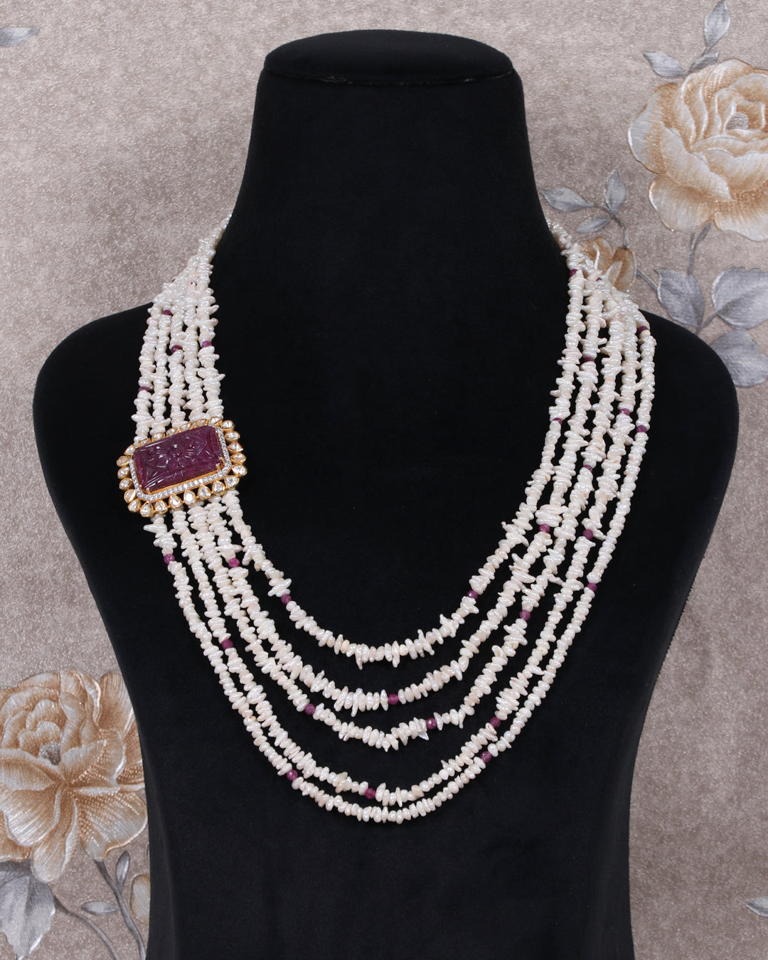 925 Silver Ruby Gemstone Necklace Jewelry