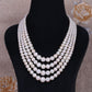 Natural Freshwater Pearl Gemstone Round Beads Necklace Jewelry