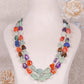 Natural Multi Gemstone & Pearl gemstone Beads Necklace jewelry