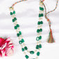 Natural Green Quartz & Pearl Gemstone Beads Necklace Jewelry