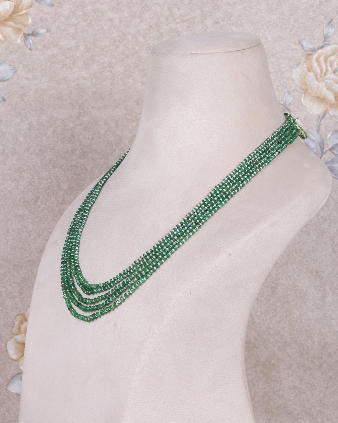 Natural T-Savorite Gemstone Beads Necklace Jewelry