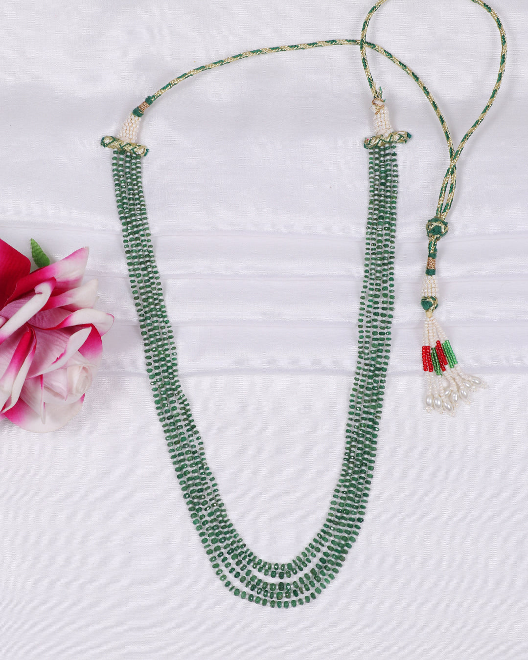 Natural T-Savorite Gemstone Beads Necklace Jewelry