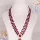 925 Silver Ruby & Pearl Polki Designer Necklace Jewelry