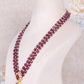 925 Silver Ruby & Pearl Polki Designer Necklace Jewelry