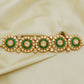 925 Silver Polki Green Choker Necklace