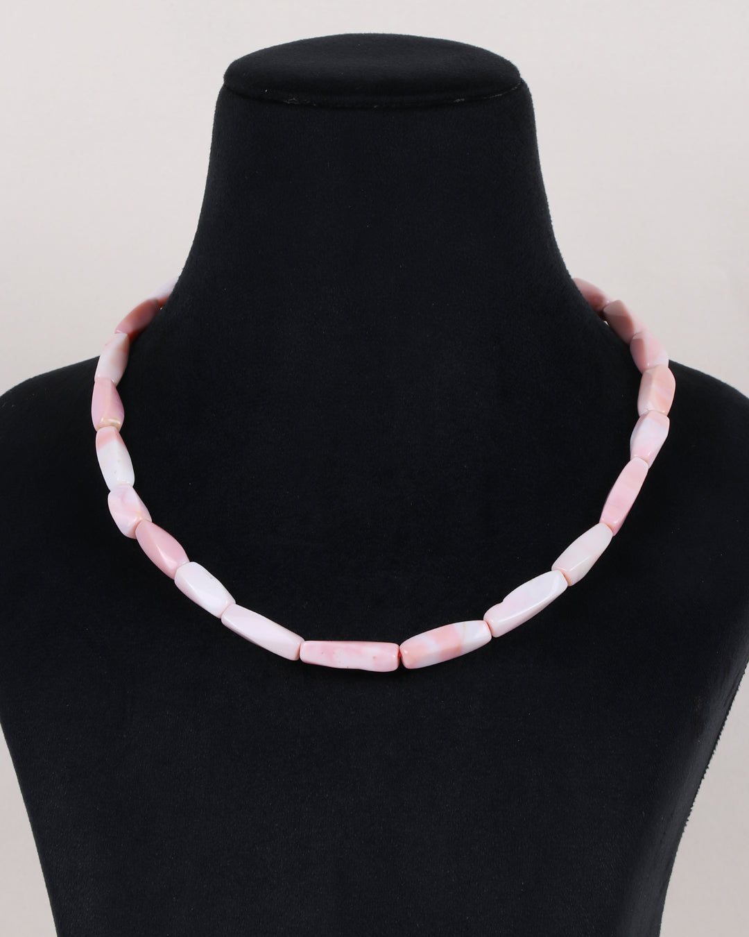 Pink Opal Gemstone Beads Necklace Jewelry