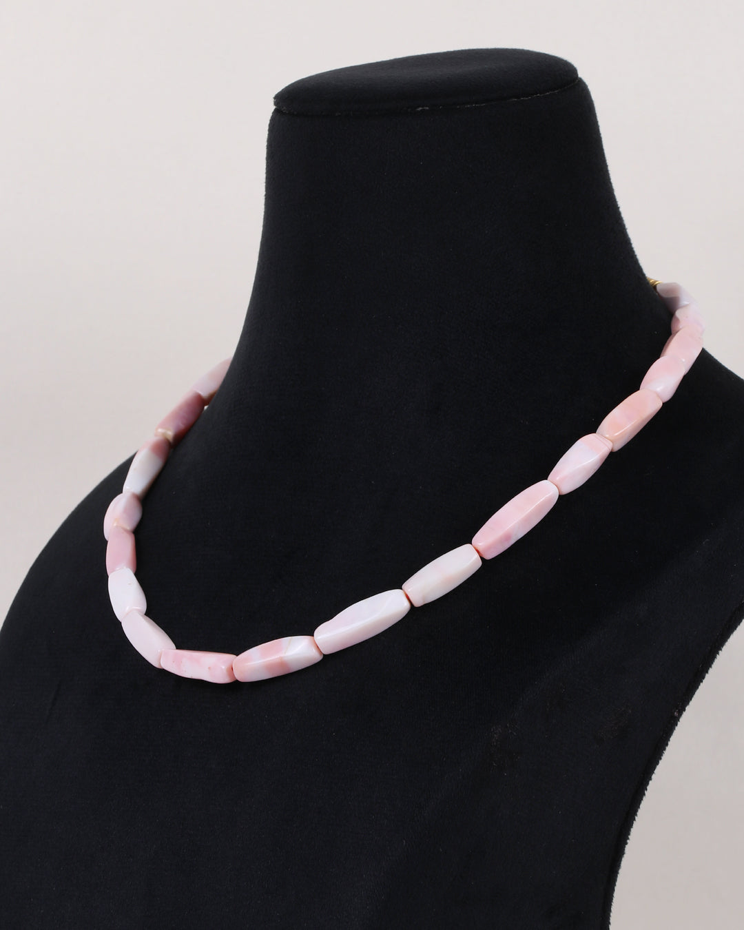 Pink Opal Gemstone Beads Necklace Jewelry